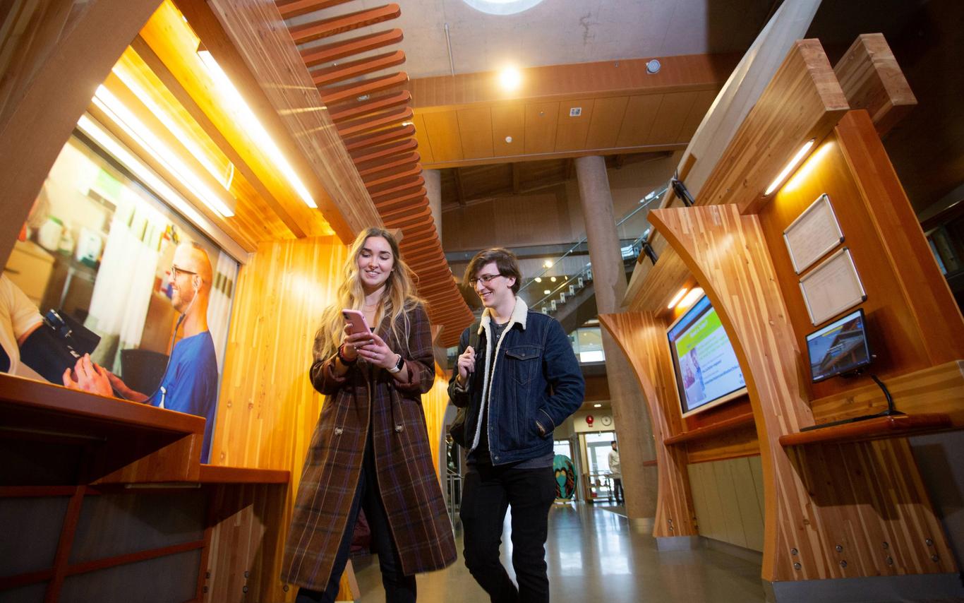 VIU Cowichan campus students